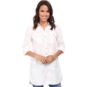 Lilly Pulitzer Captiva Tunic Cover Up Resort White Lion in the Sun Large